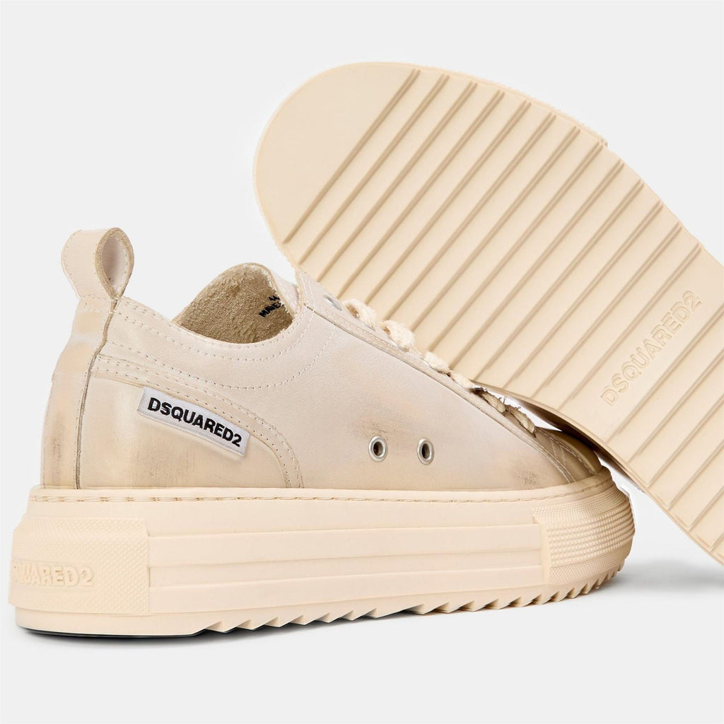 DSquared2 Mens Dsq Leather Berlin Low Top Trainers