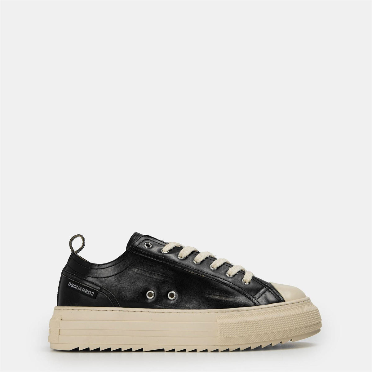 DSquared2 Mens Dsq Leather Berlin Low Top Trainers