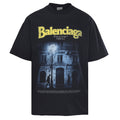 Balenciaga Avenue George V Photo Print T-Shirt in Black