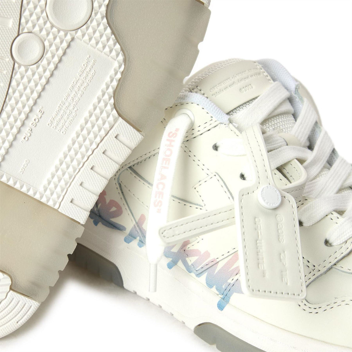 Off White OOS Jn61 Lace Up Graphic Print Sneakers