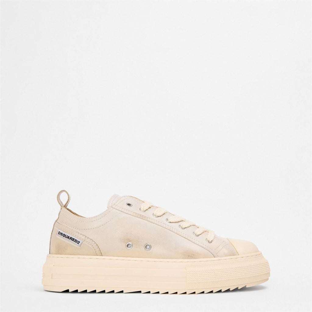 DSquared2 Mens Dsq Leather Berlin Low Top Trainers