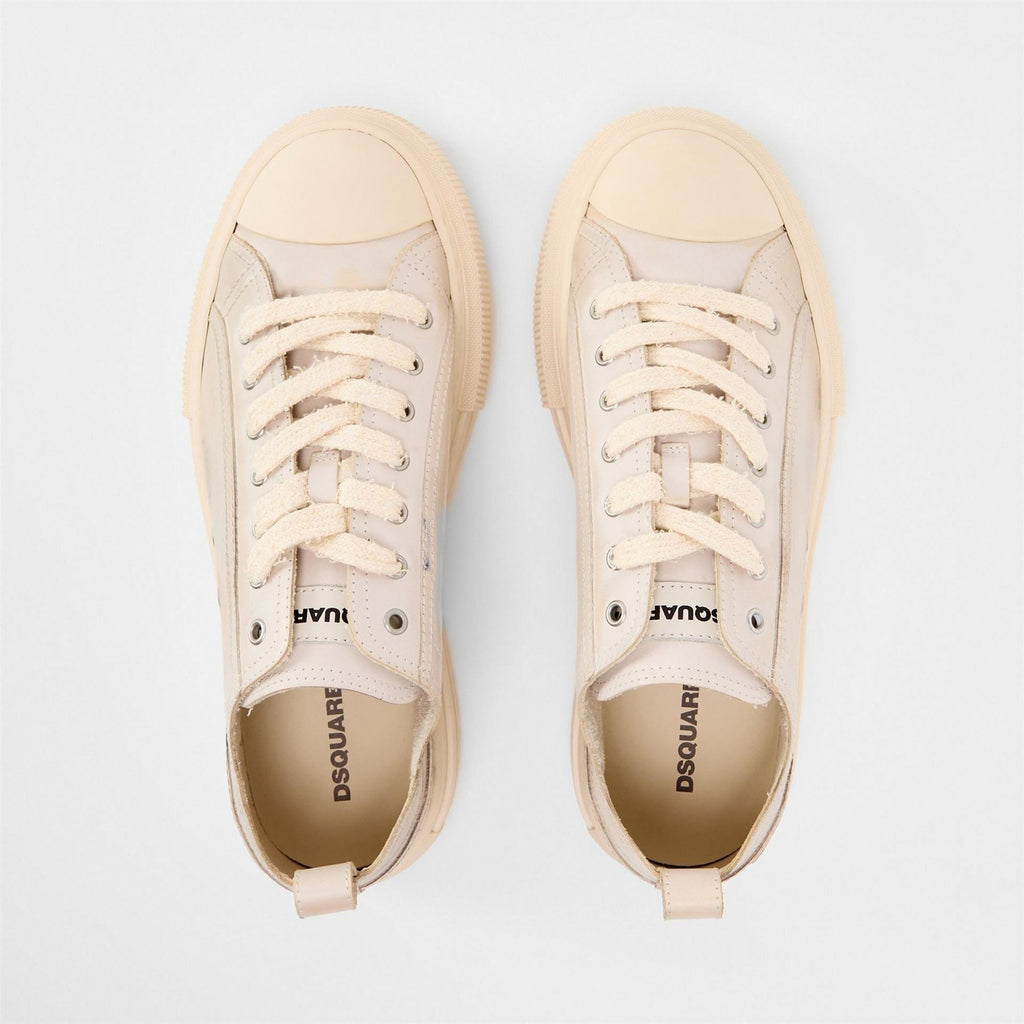 DSquared2 Mens Dsq Leather Berlin Low Top Trainers