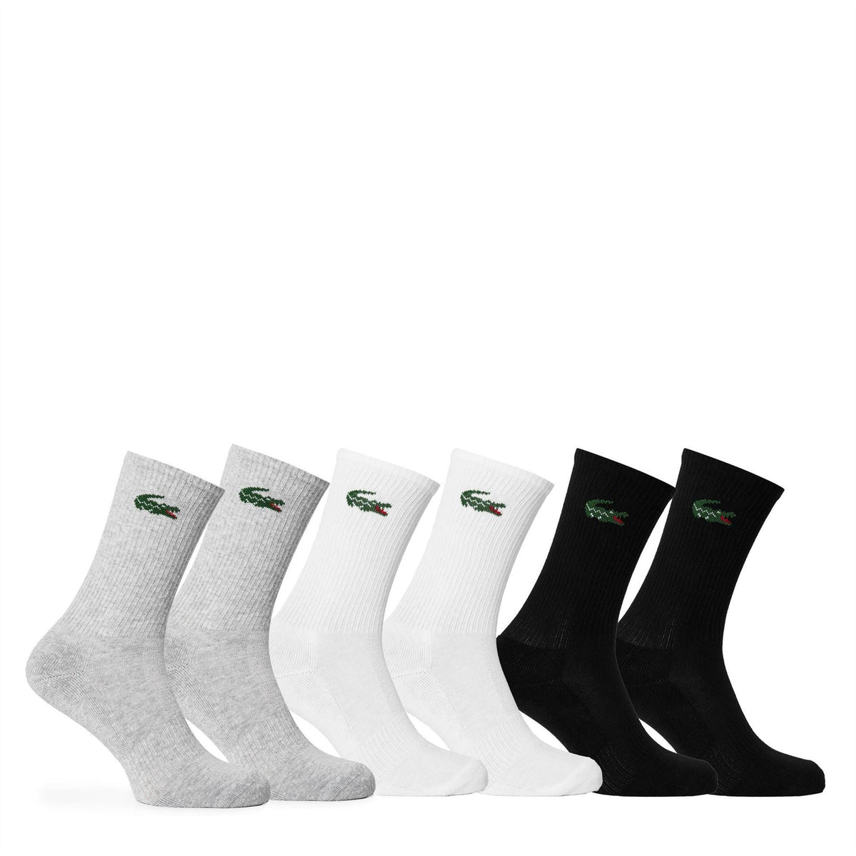 Lacoste 6 Pack Crew Trainer Socks