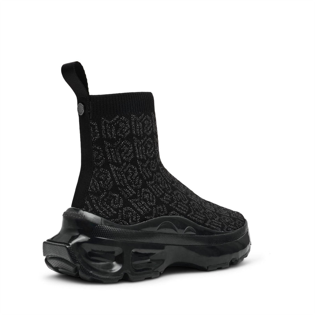 Steve Madden Flyby Abstract Patterned Sock Trainers