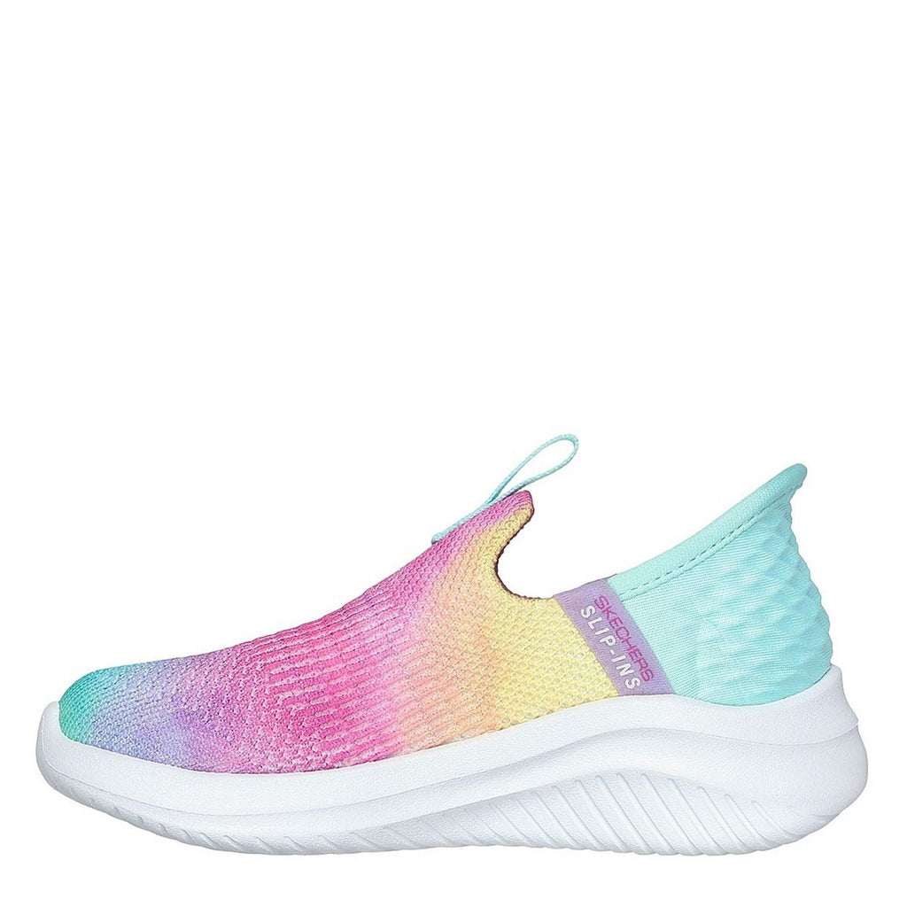Skechers Slip Ins Multi Print Stretch Fit Trainers